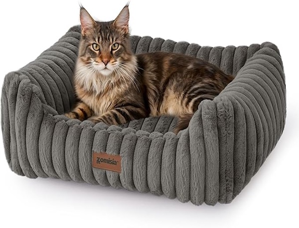 Plush Cozy Cat Bed – Ultra Soft & Supportive