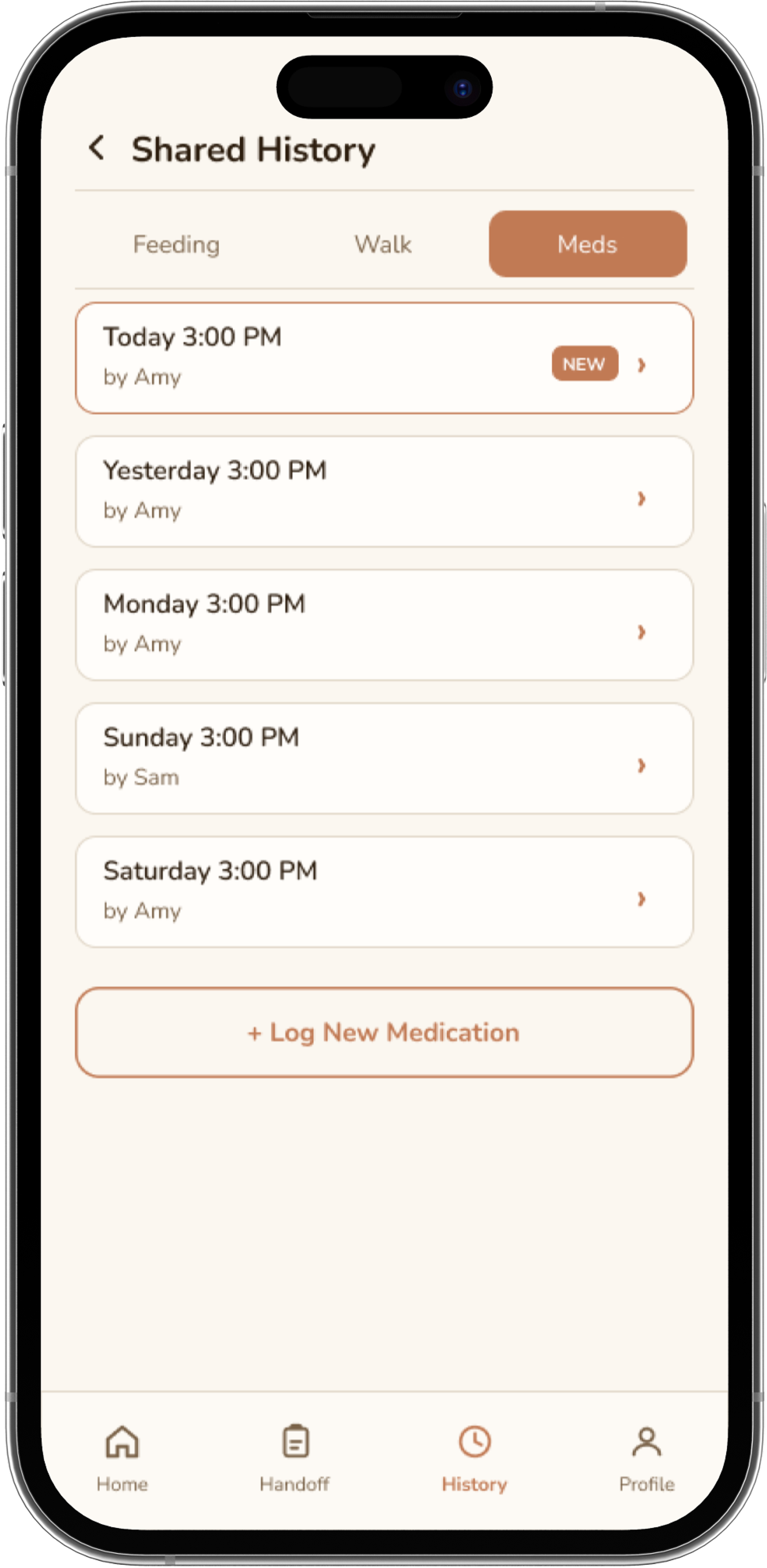 Medication flow screen 4