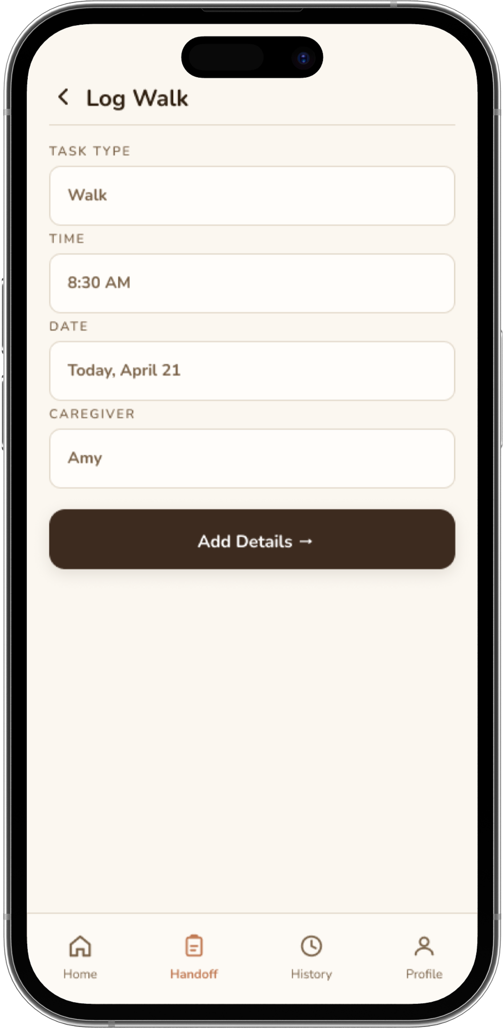 Walk flow screen 3
